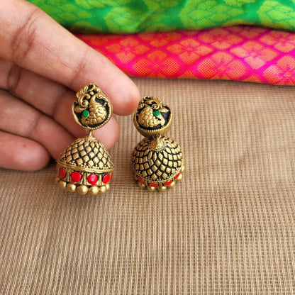 Handcrafted terracotta jewellery with traditional Indian motifs