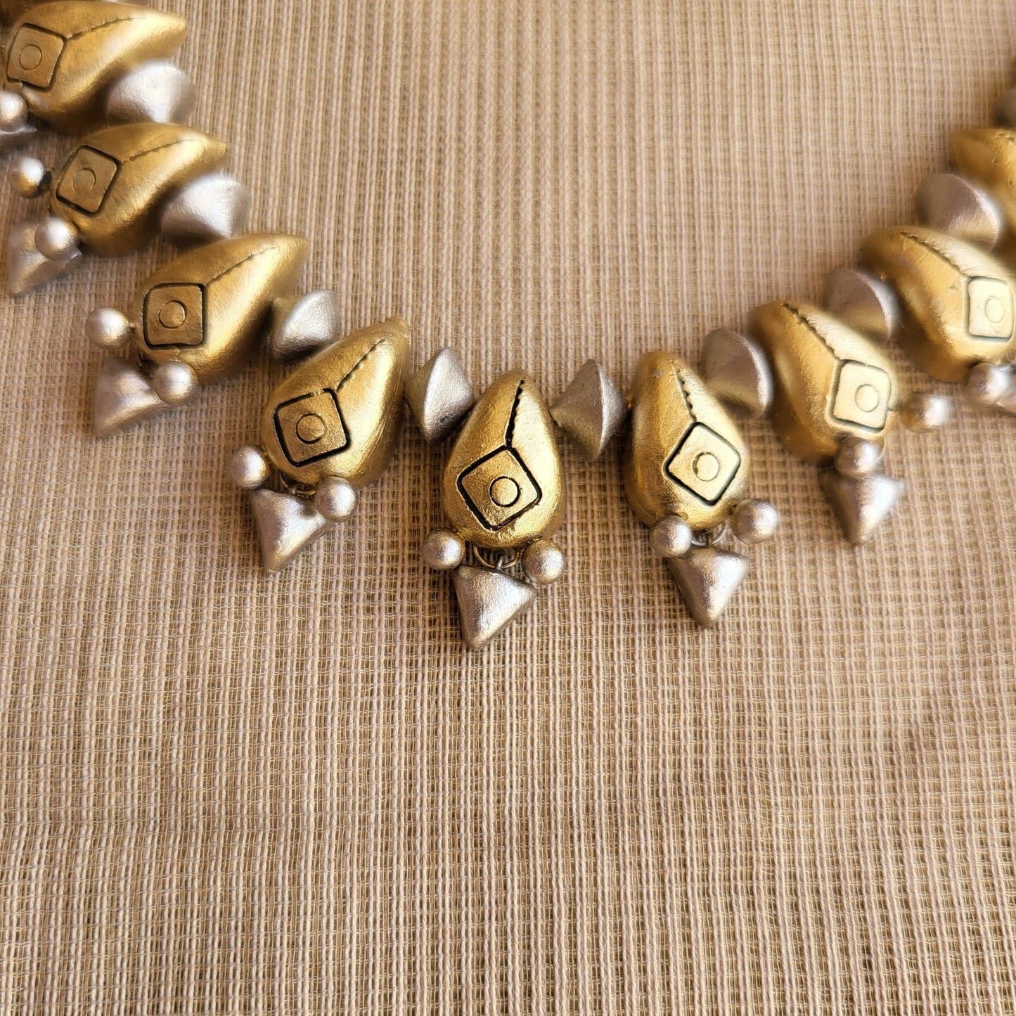 Modern handmade terracotta earrings