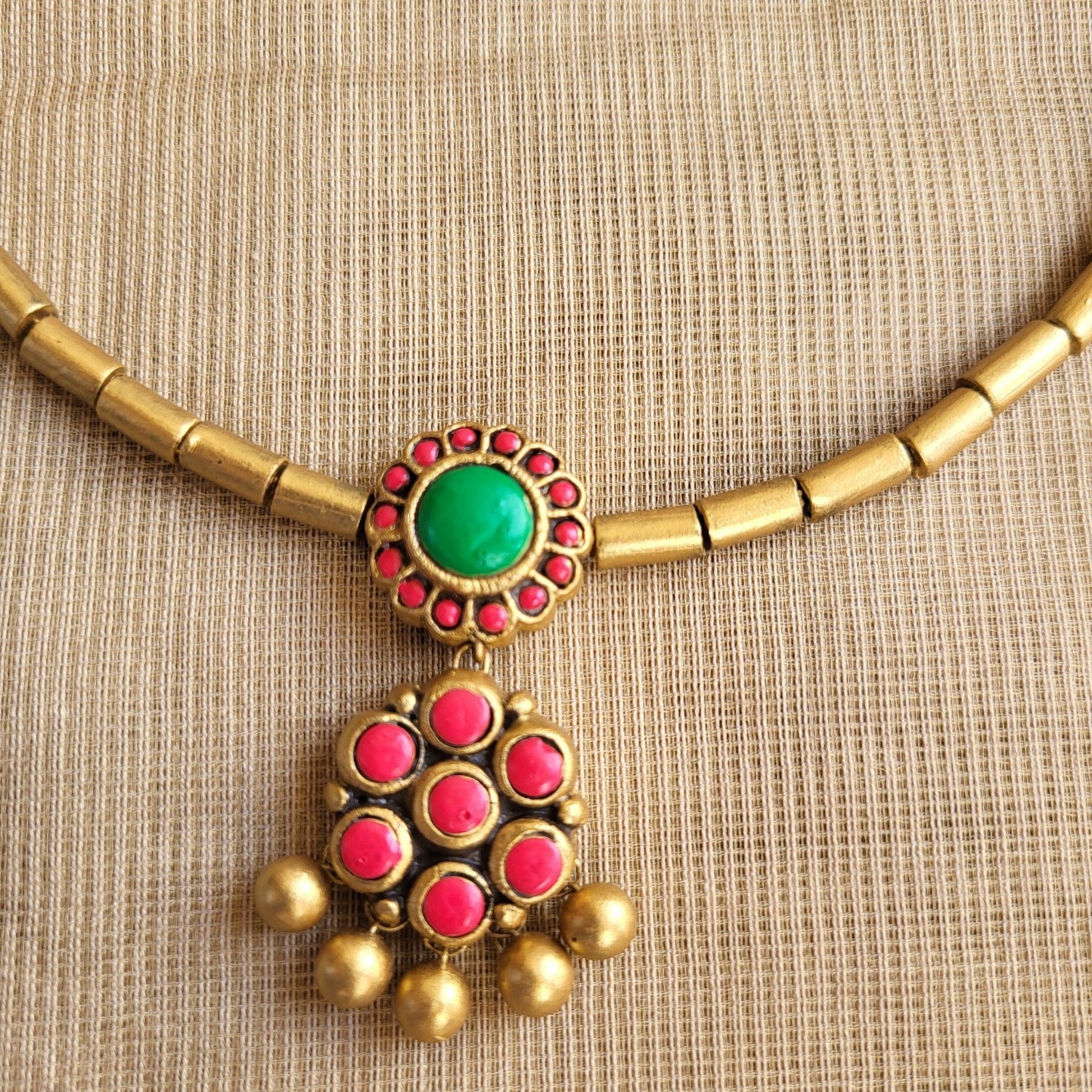 Eco-friendly handmade terracotta jewellery India