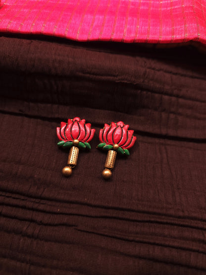 Kamal-Vana Lotus Medallion & Forest Green Terracotta Set