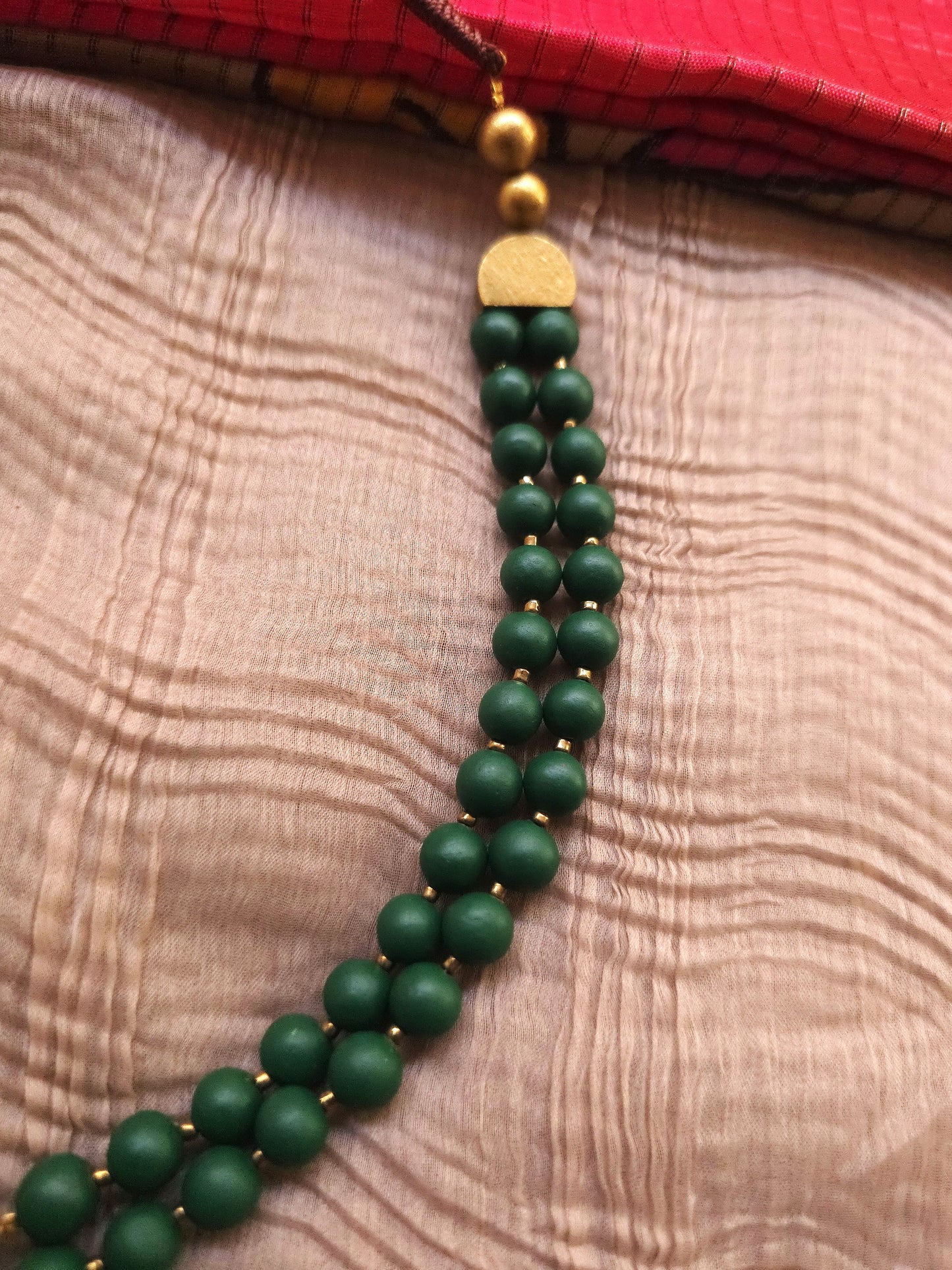 Kamal-Vana Lotus Medallion & Forest Green Terracotta Set