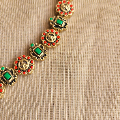 Eco-friendly handmade terracotta jewellery set India