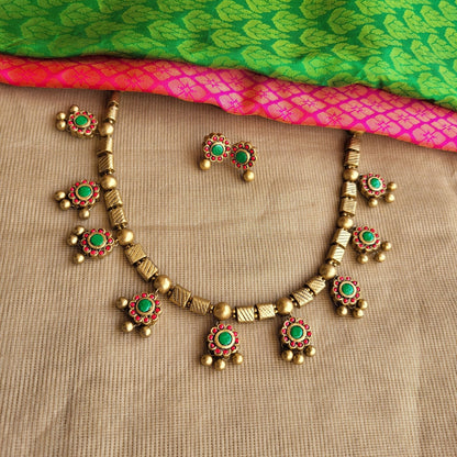 Lightweight handmade terracotta ethnic earrings