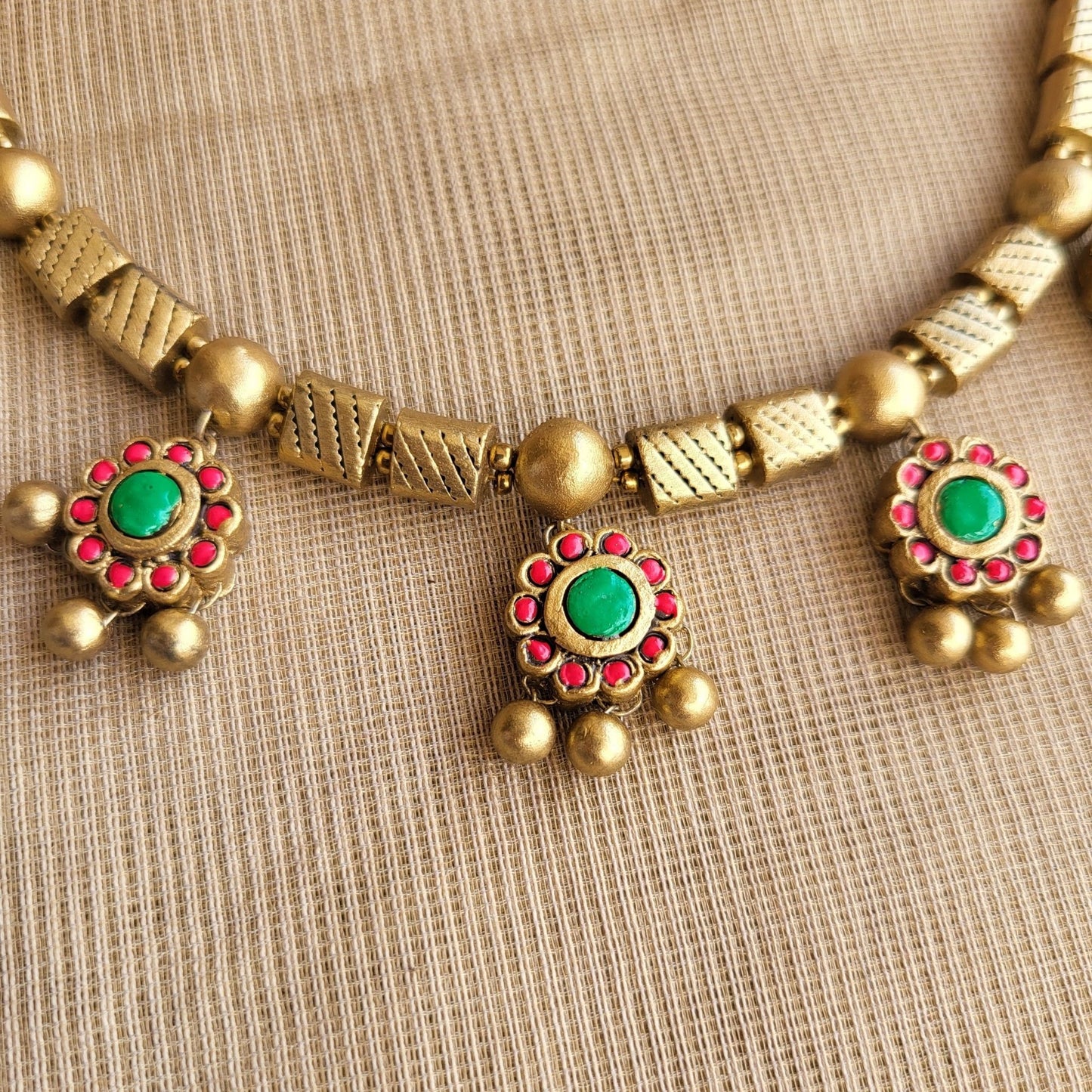 Traditional Indian terracotta earrings for weddings and cultural celebrations