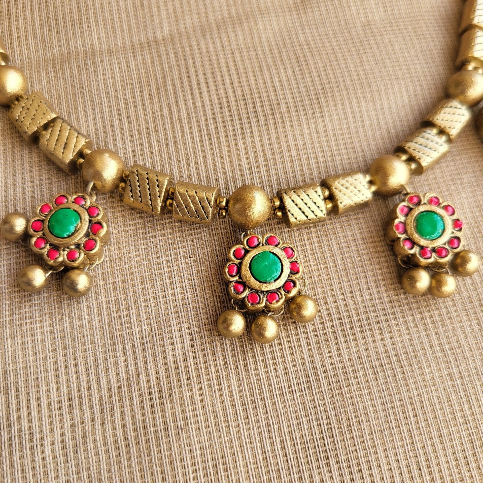 Traditional Indian terracotta earrings for weddings and cultural celebrations