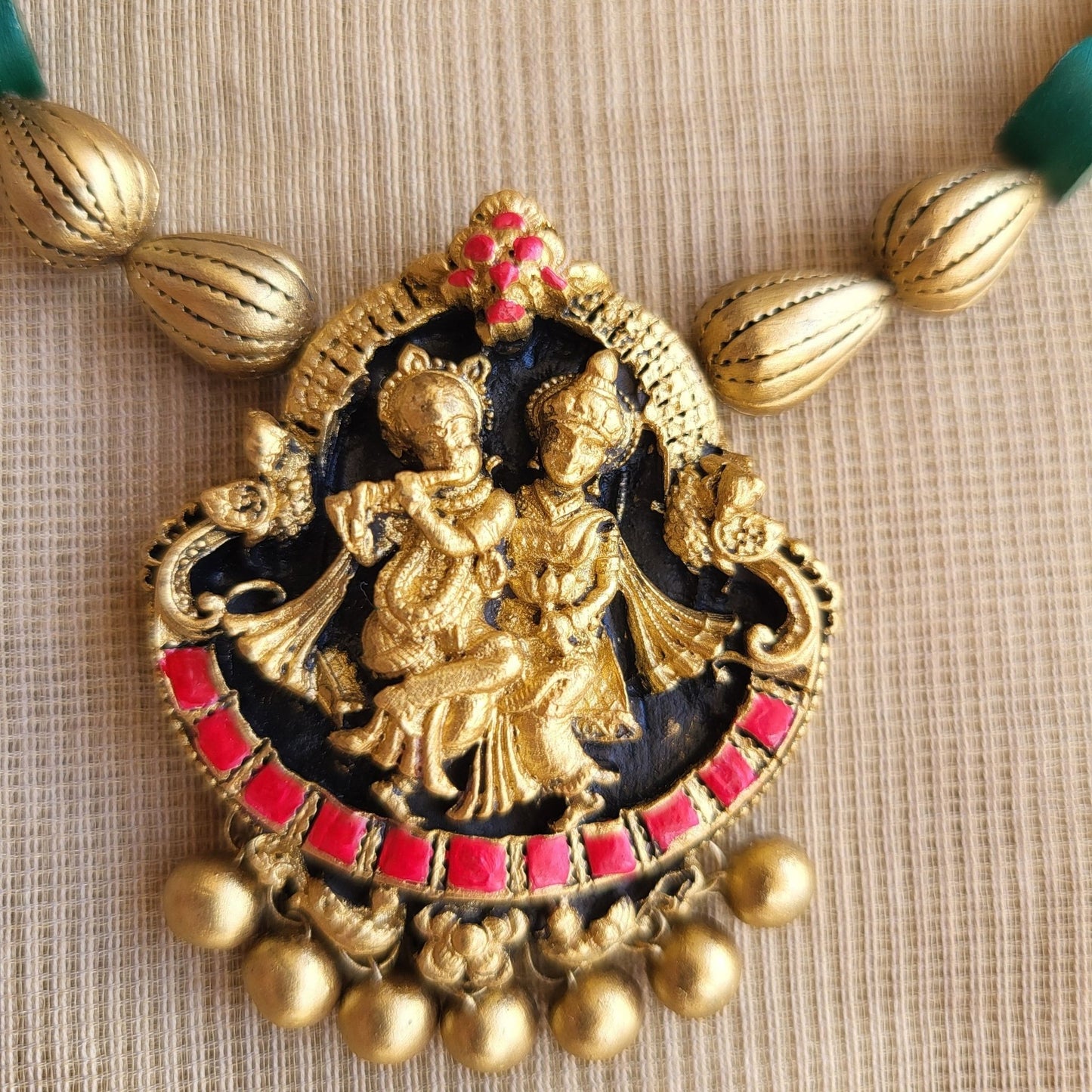 Divine Radha Krishna pendant