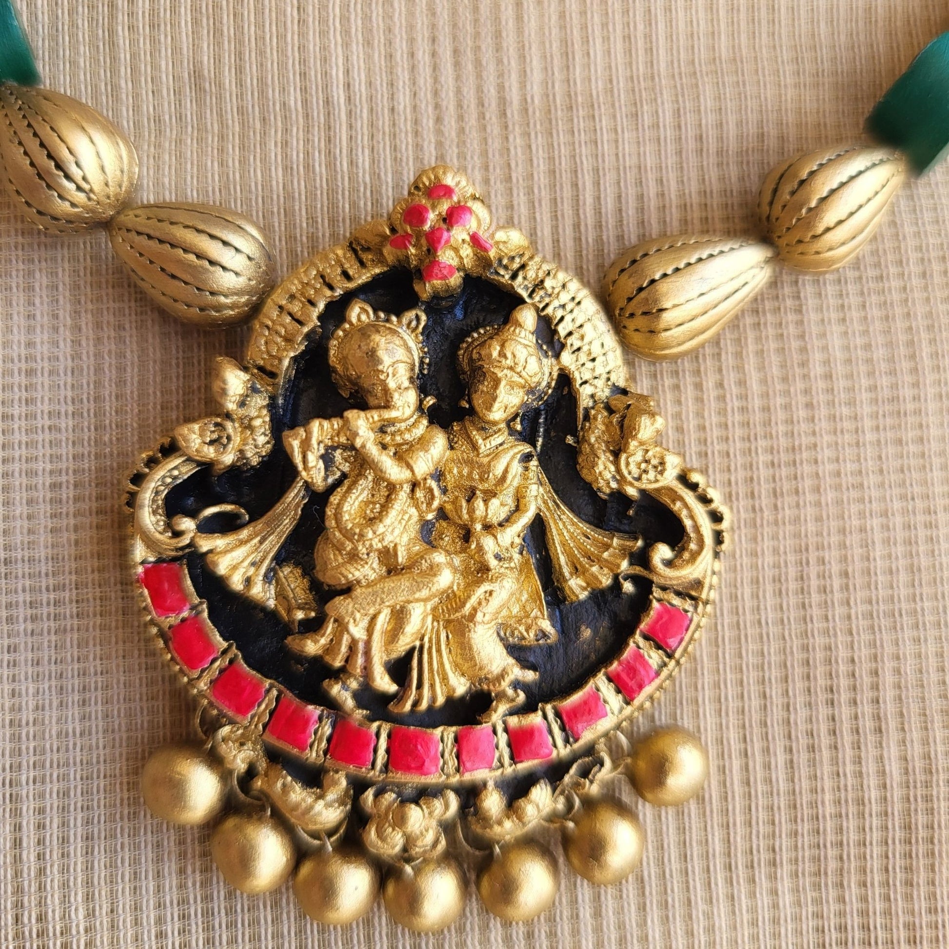 Divine Radha Krishna pendant
