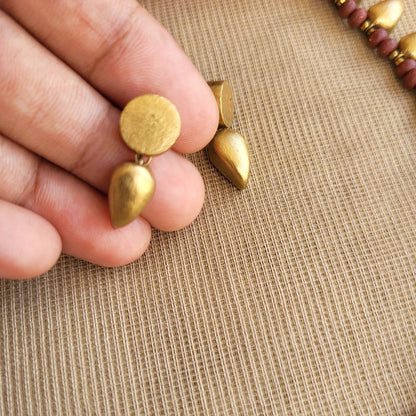 Mehraa - Golden Drops terracotta Jewellery