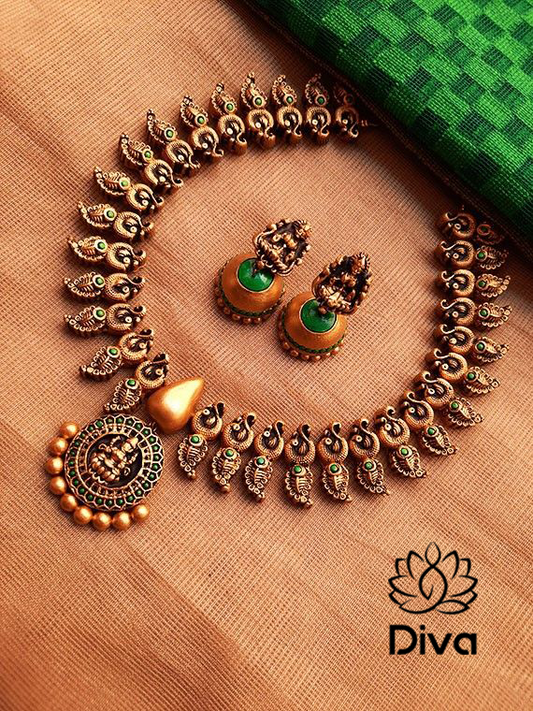Nagas Peacock Terracotta Jewellery