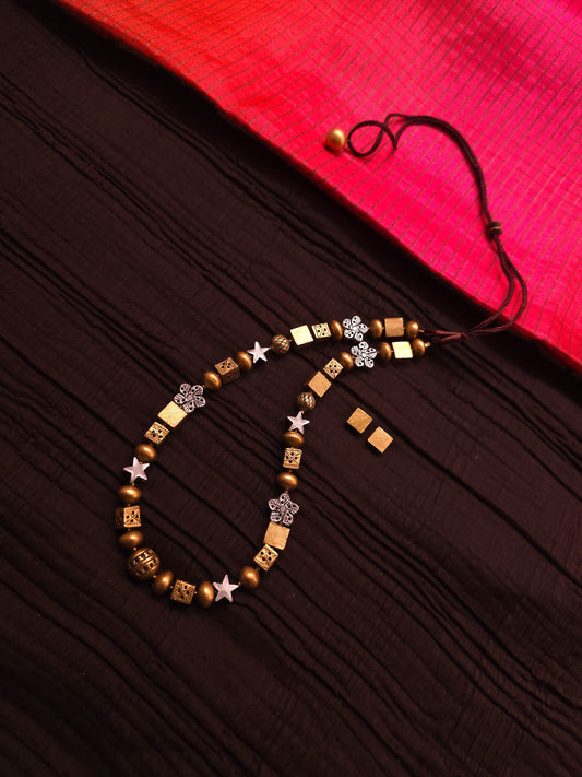 Nakshatra Taravali Dual-Tone Geometric Star Terracotta Set