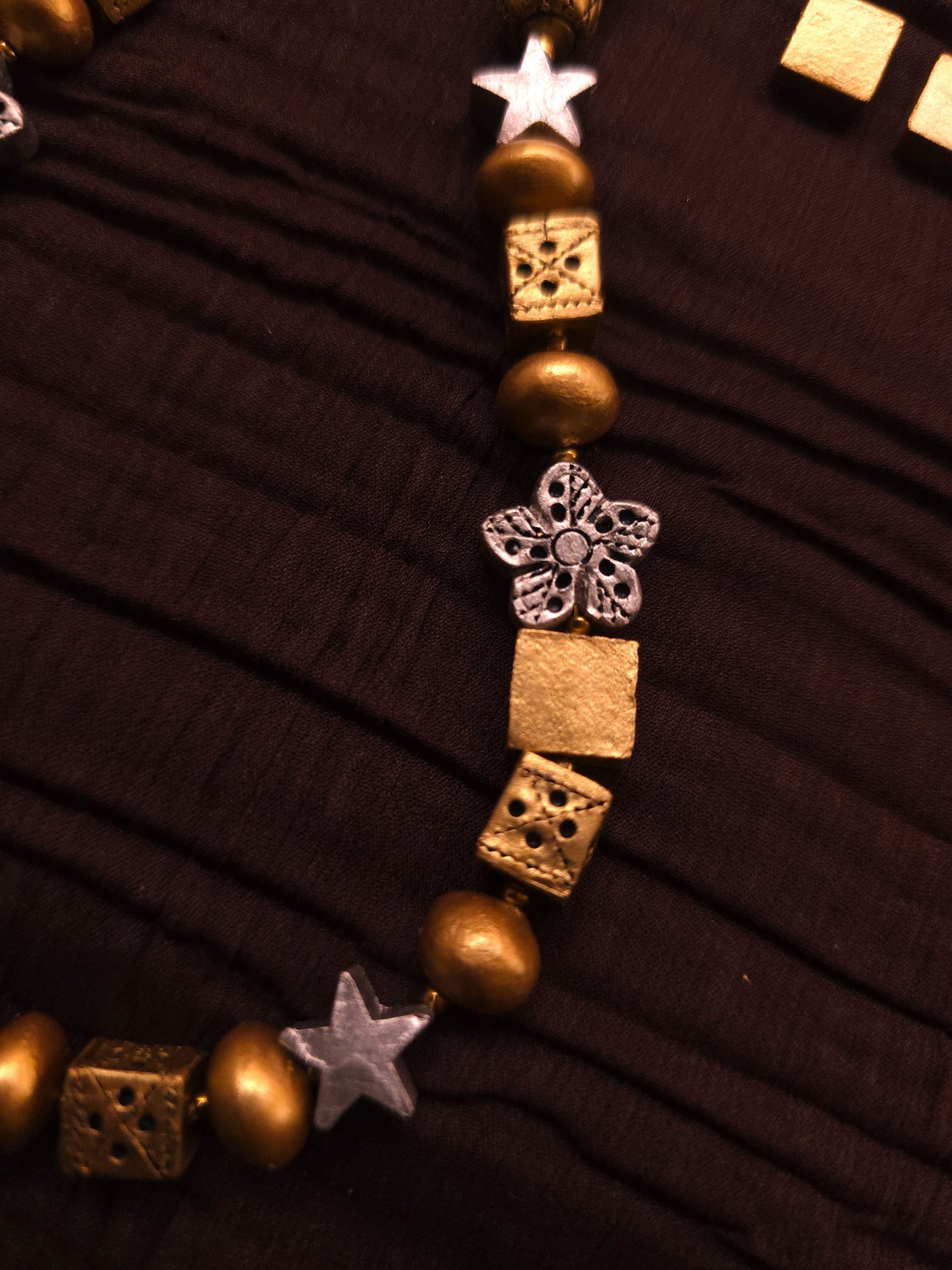Nakshatra Taravali Dual-Tone Geometric Star Terracotta Set