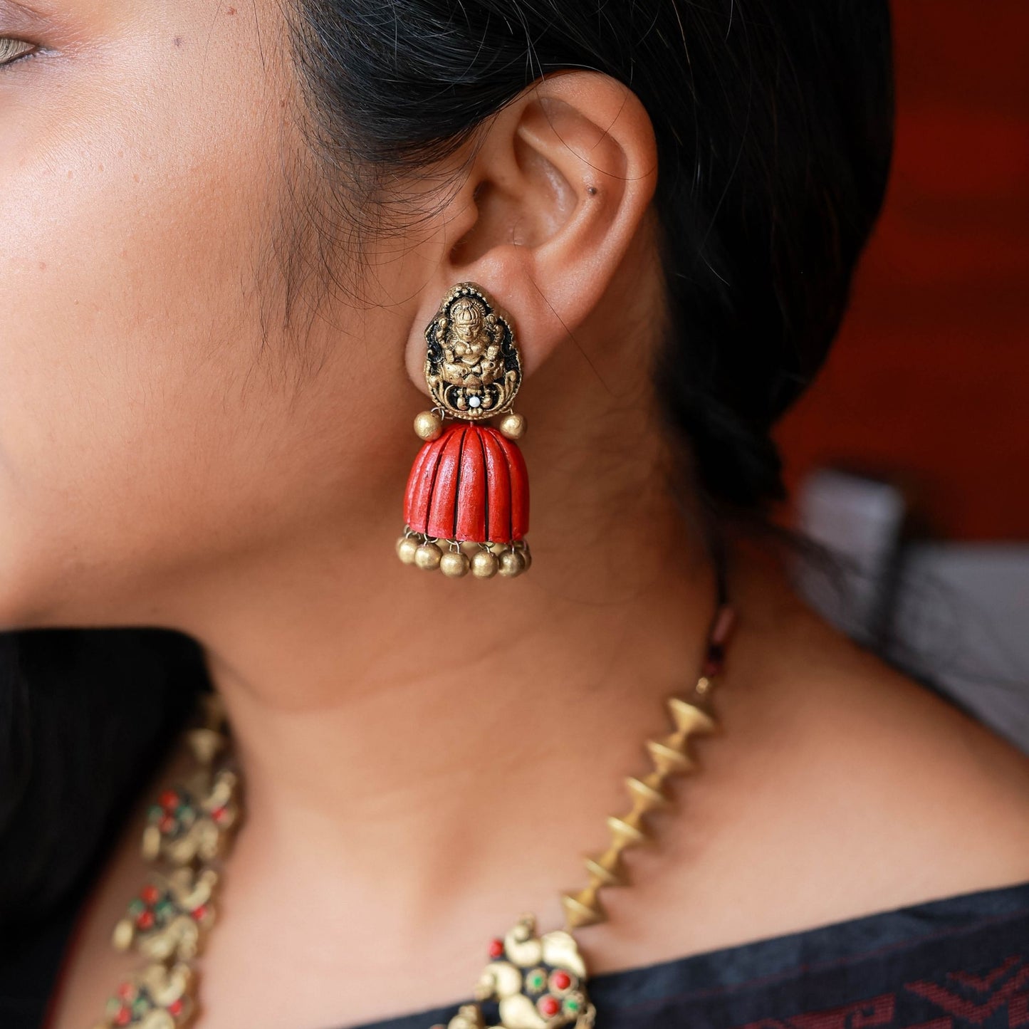 Traditional Indian terracotta jewellery for weddings and festive occasions
