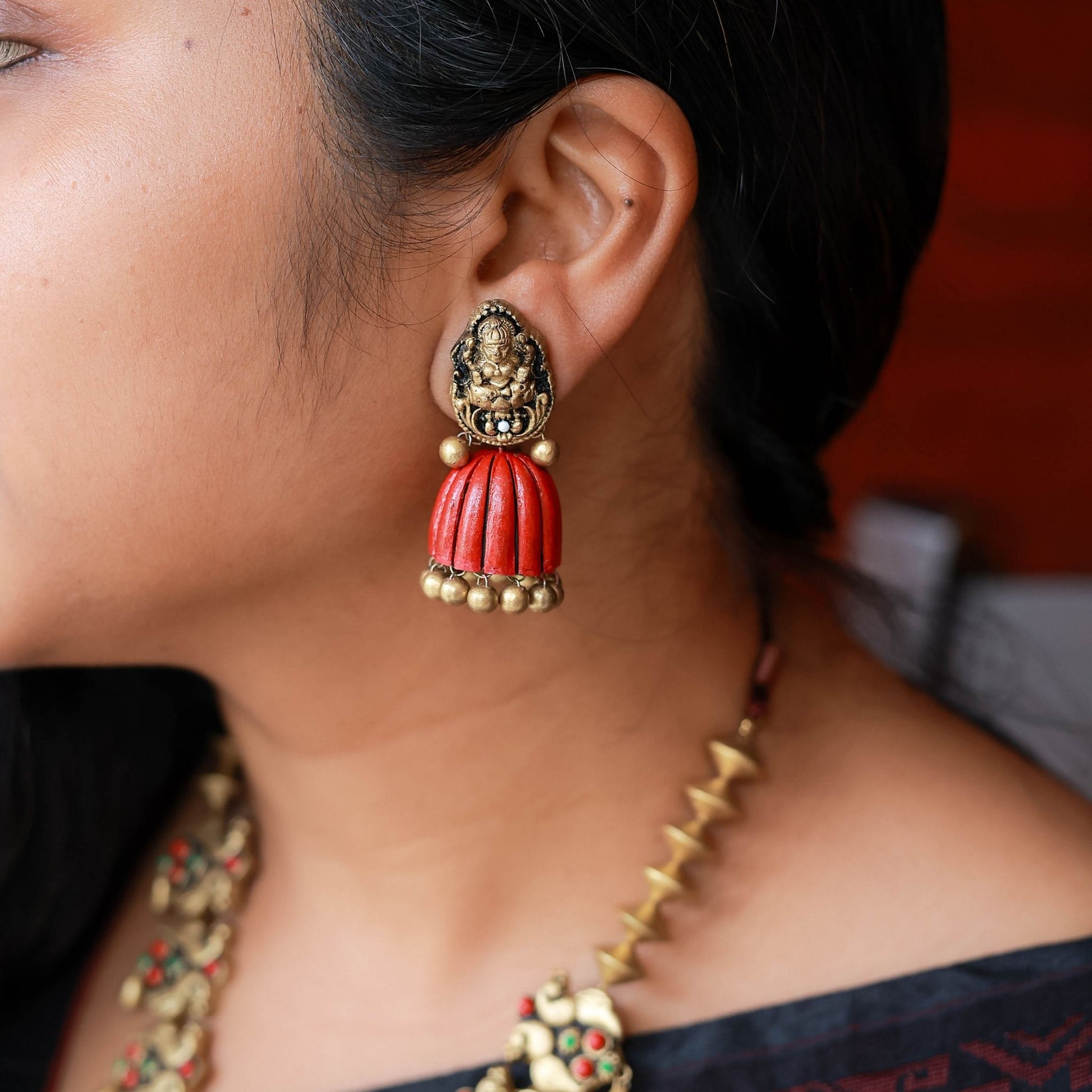 Traditional Indian terracotta jewellery for weddings and festive occasions