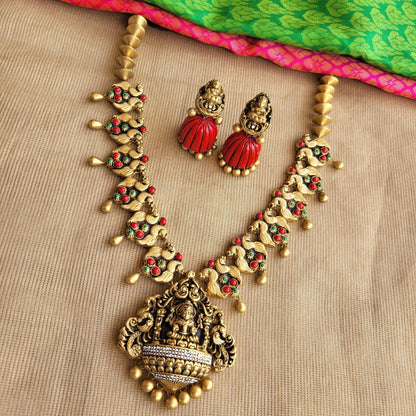 Eco-friendly handmade terracotta jewellery set India