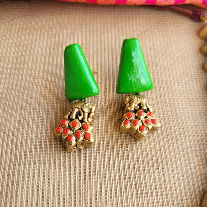 Vibrant orange and green design