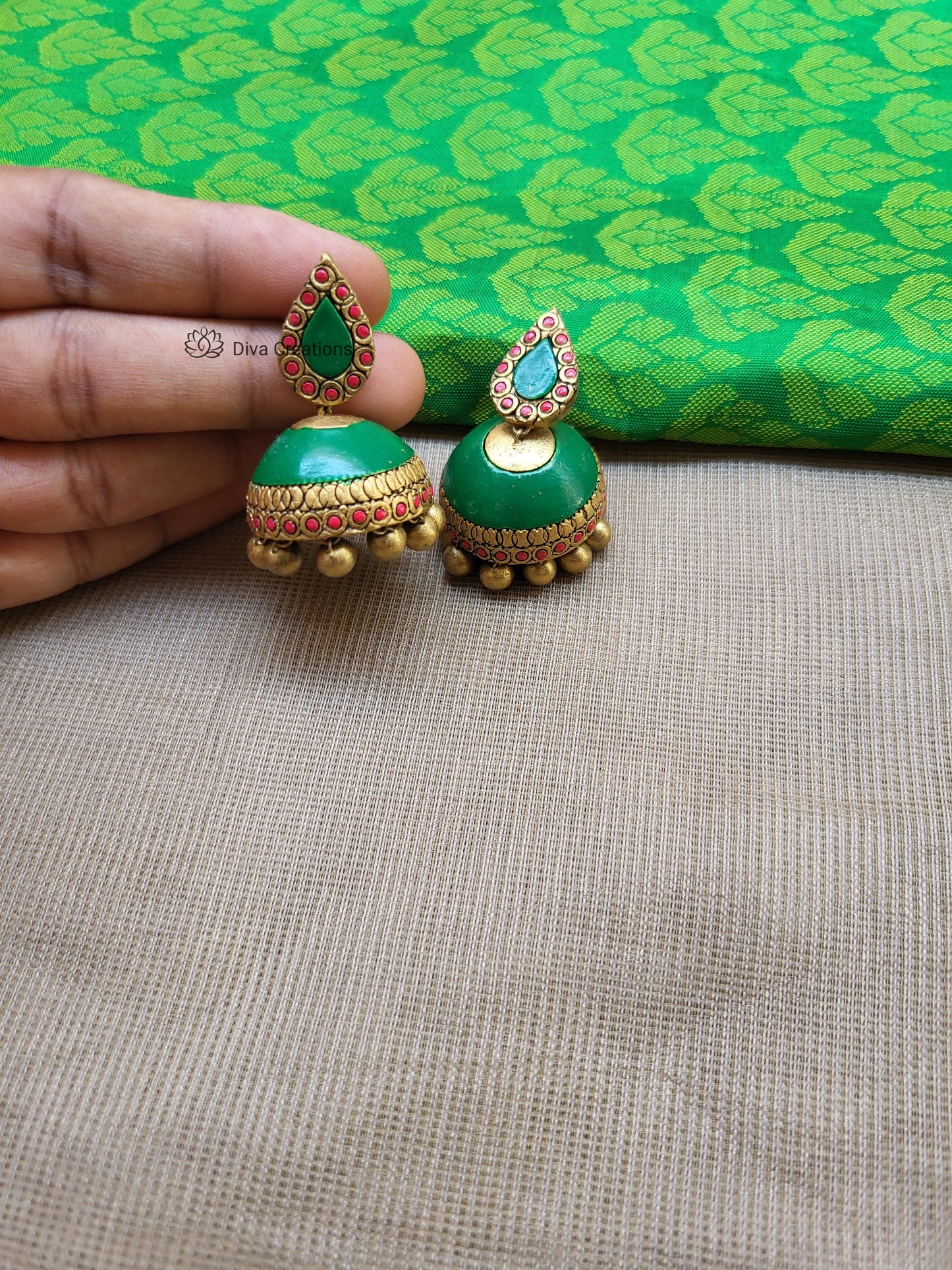 Kerala palakka rain drop type terracotta jewellery