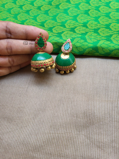 Kerala palakka rain drop type terracotta jewellery