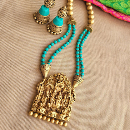 Handcrafted terracotta deity pendants