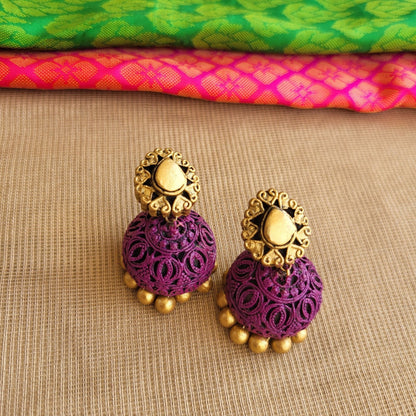 Authentic purple rudraksh beads