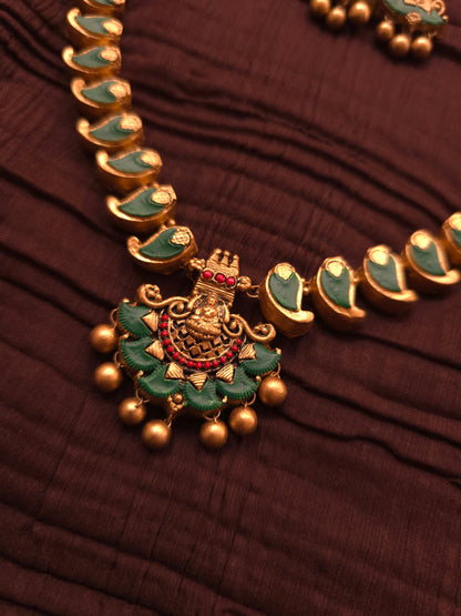 The Emerald Goddess Temple-Style Mango Mala Terracotta Set