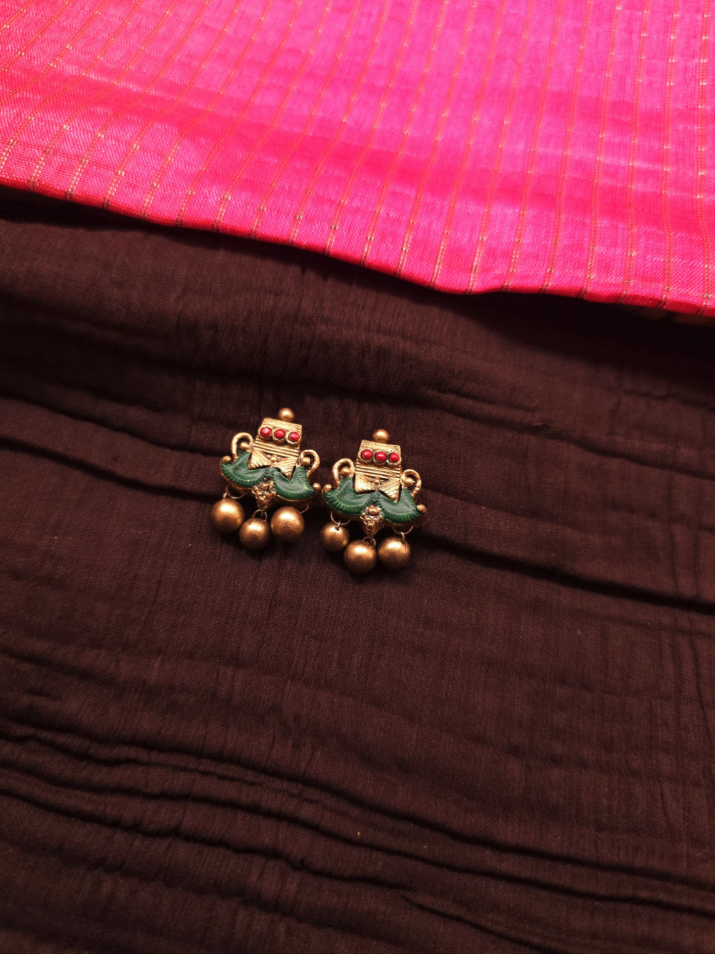 The Emerald Goddess Temple-Style Mango Mala Terracotta Set