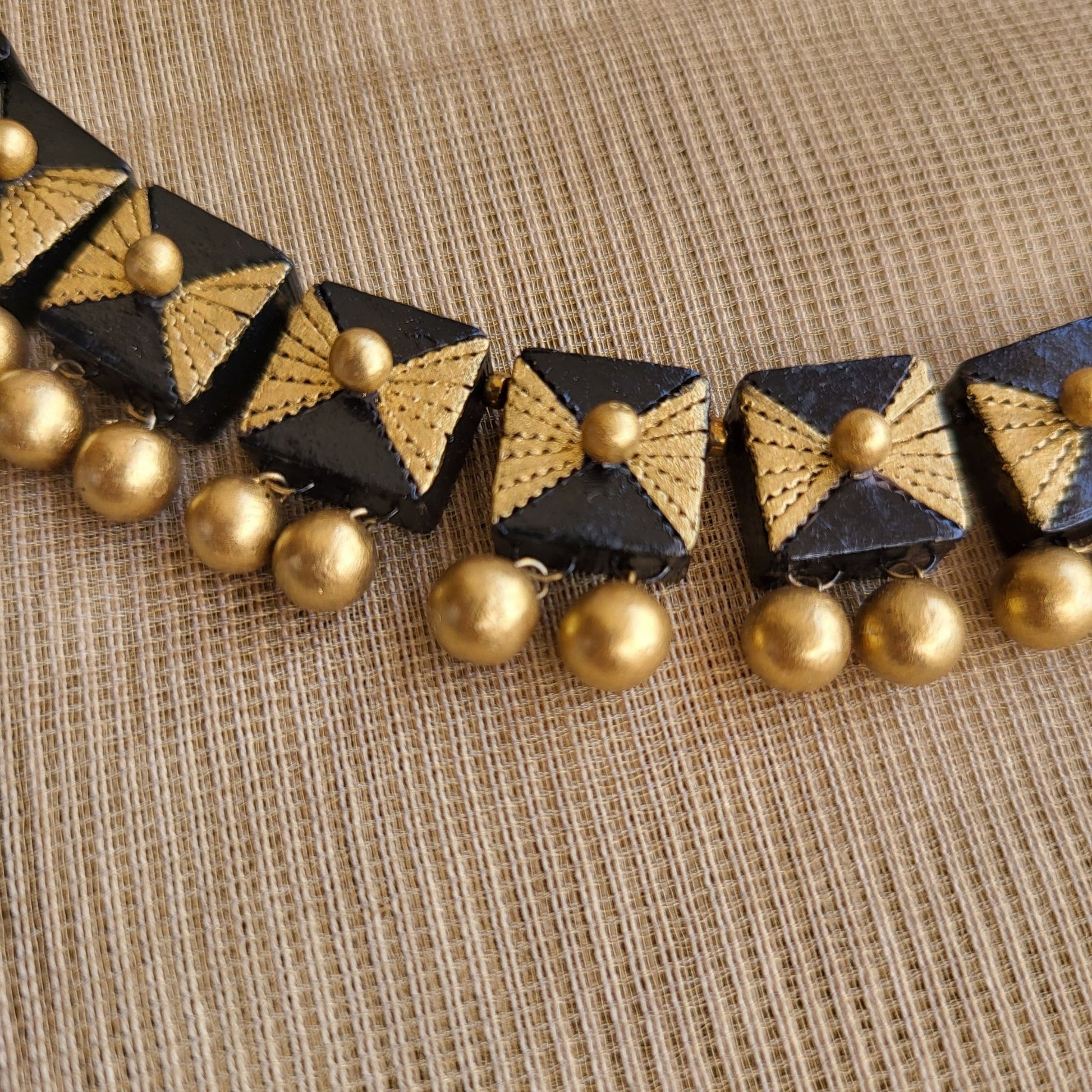 Eco-friendly terracotta ethnic jewellery set India