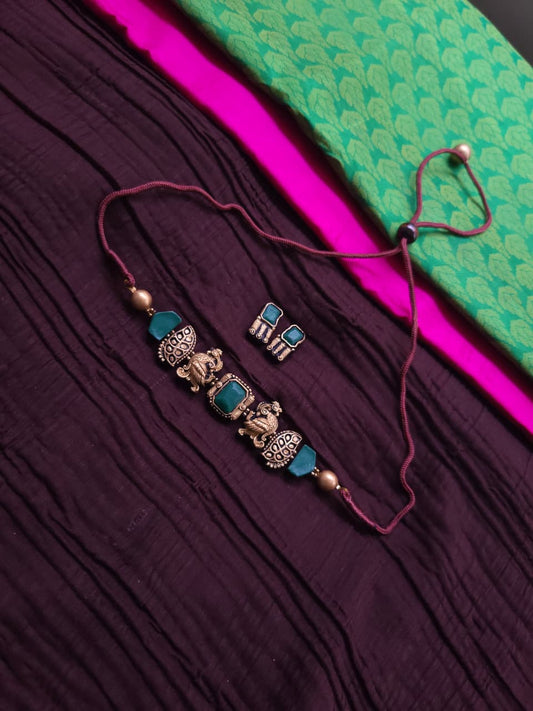 Terracotta Royal Peacock Jewellery
