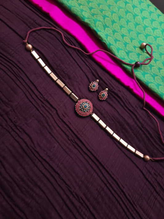 Terracotta Floral Blossom Jewellery