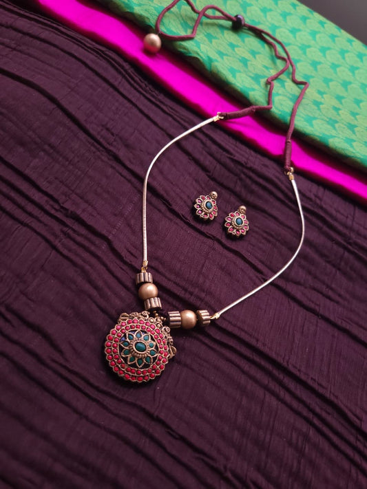 Terracotta Elegance Necklace Set