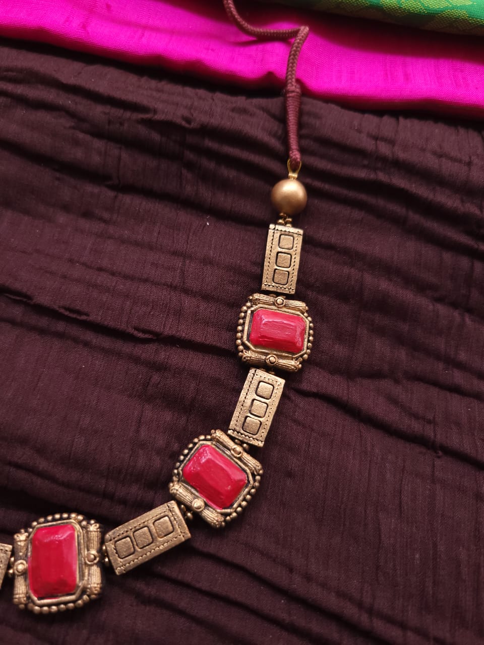 Rectangular Bold Terracotta Jewellery