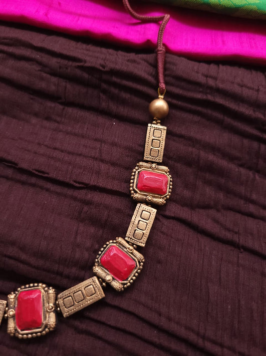 Rectangular Bold Terracotta Jewellery