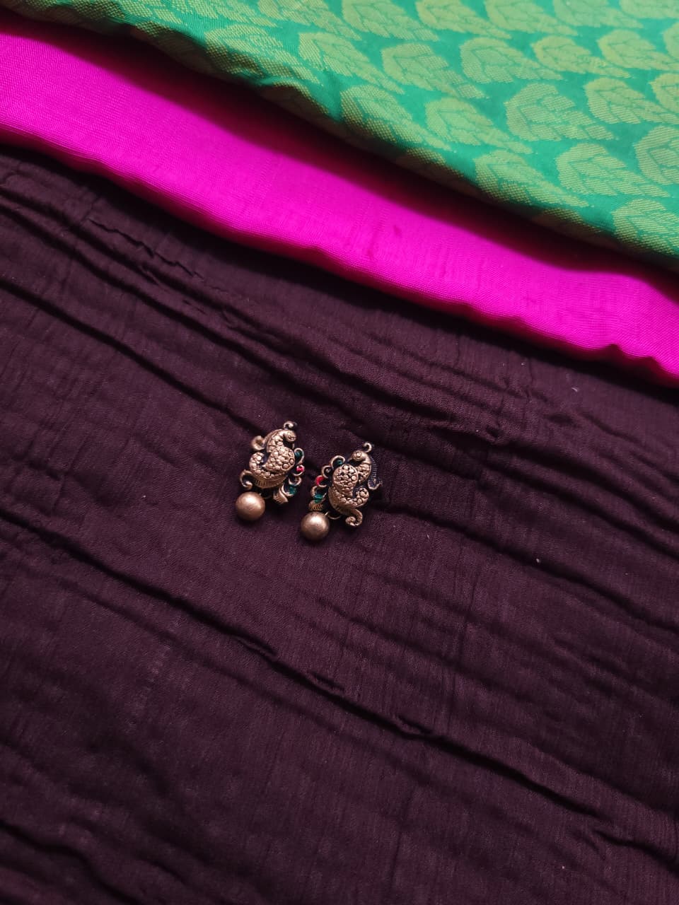 Terracotta Emerald Pendant Jewellery