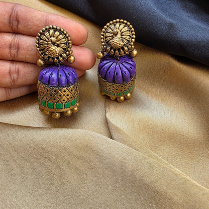 Adhirai Terracotta Jumka Variant 1