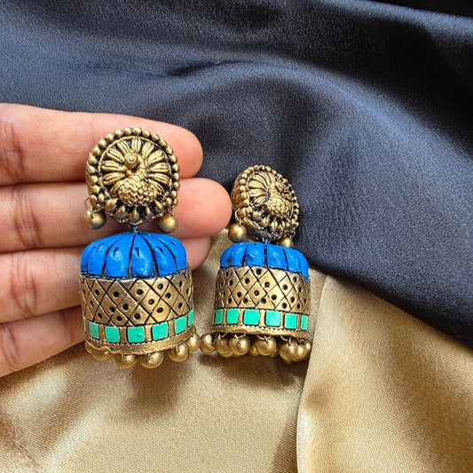 Adhirai Terracotta Jumka Variant 2