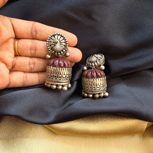 Adhirai Terracotta Jumka Variant 4