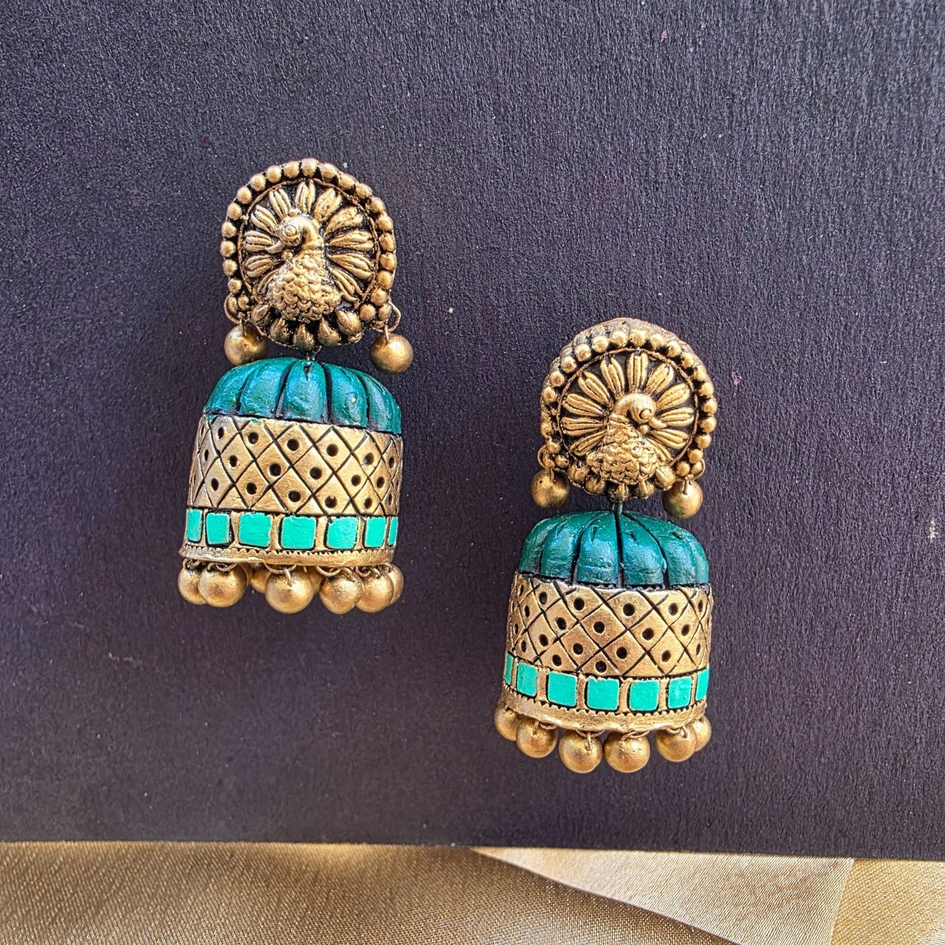 Adhirai  Terracotta Jumka  Variant 5