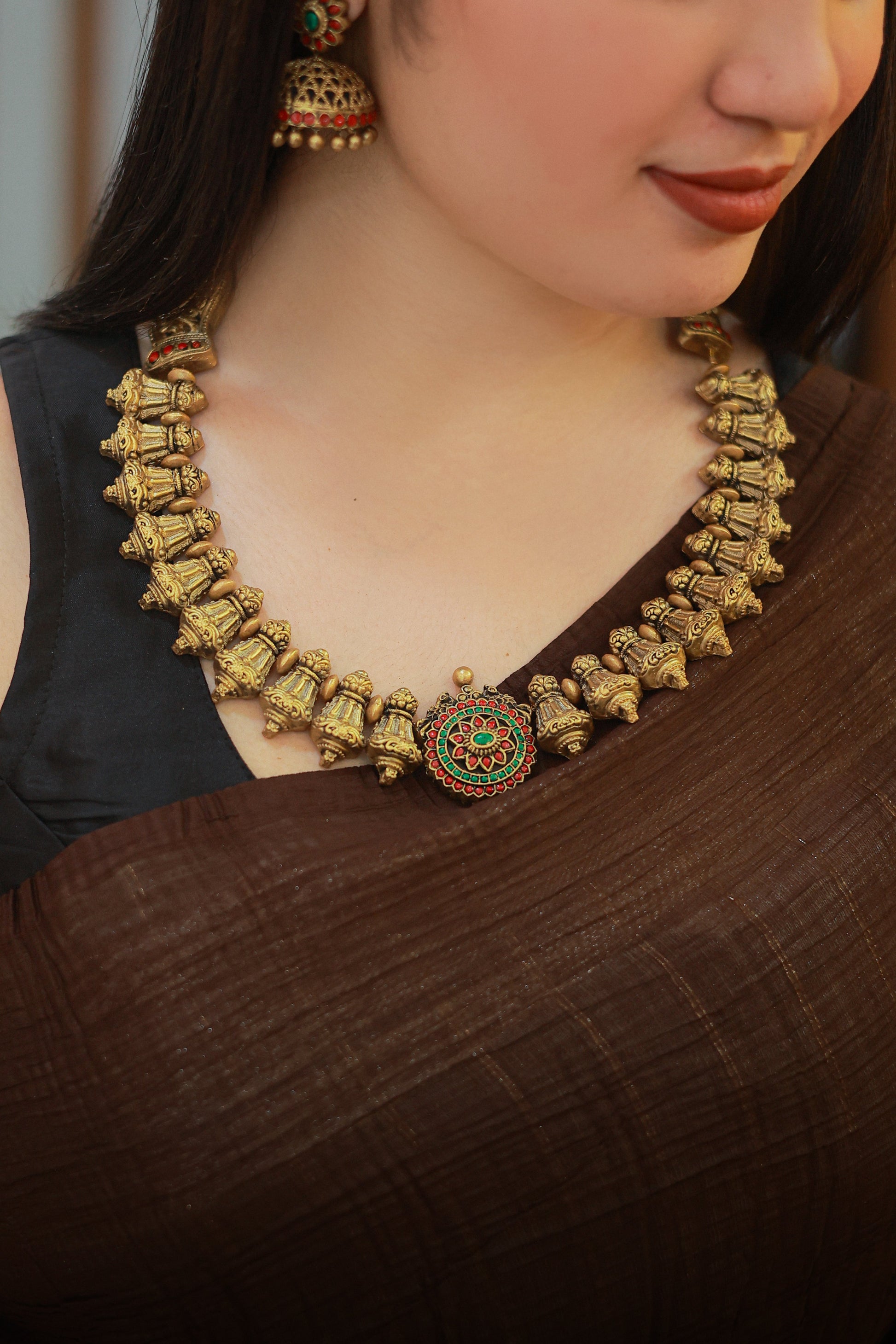 Antique Rani Choker Terracotta Jewellery