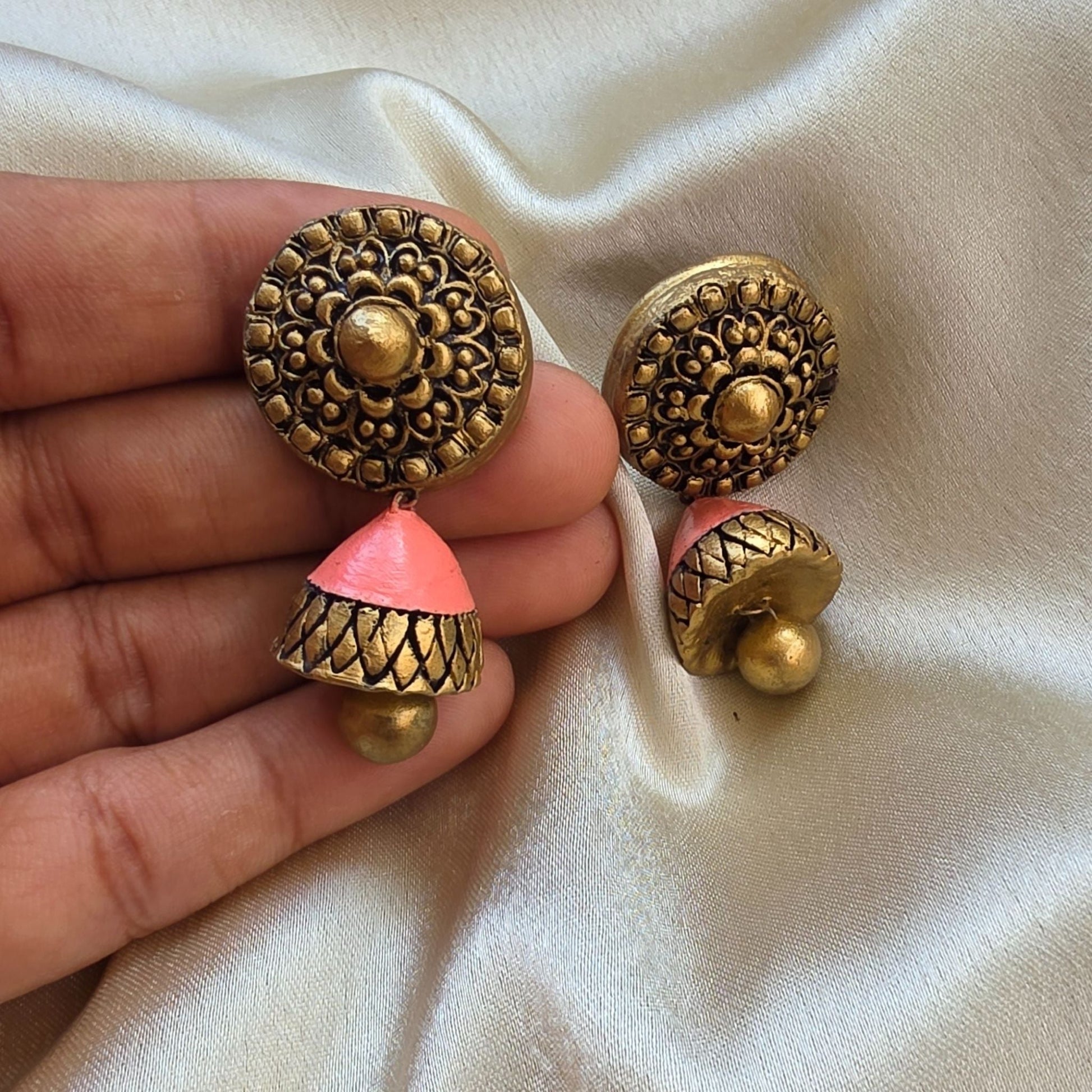 Chandrika Terracotta Jumka Variant5