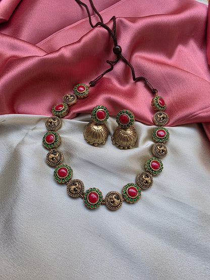 Floral Nalini Terracotta Jewellery