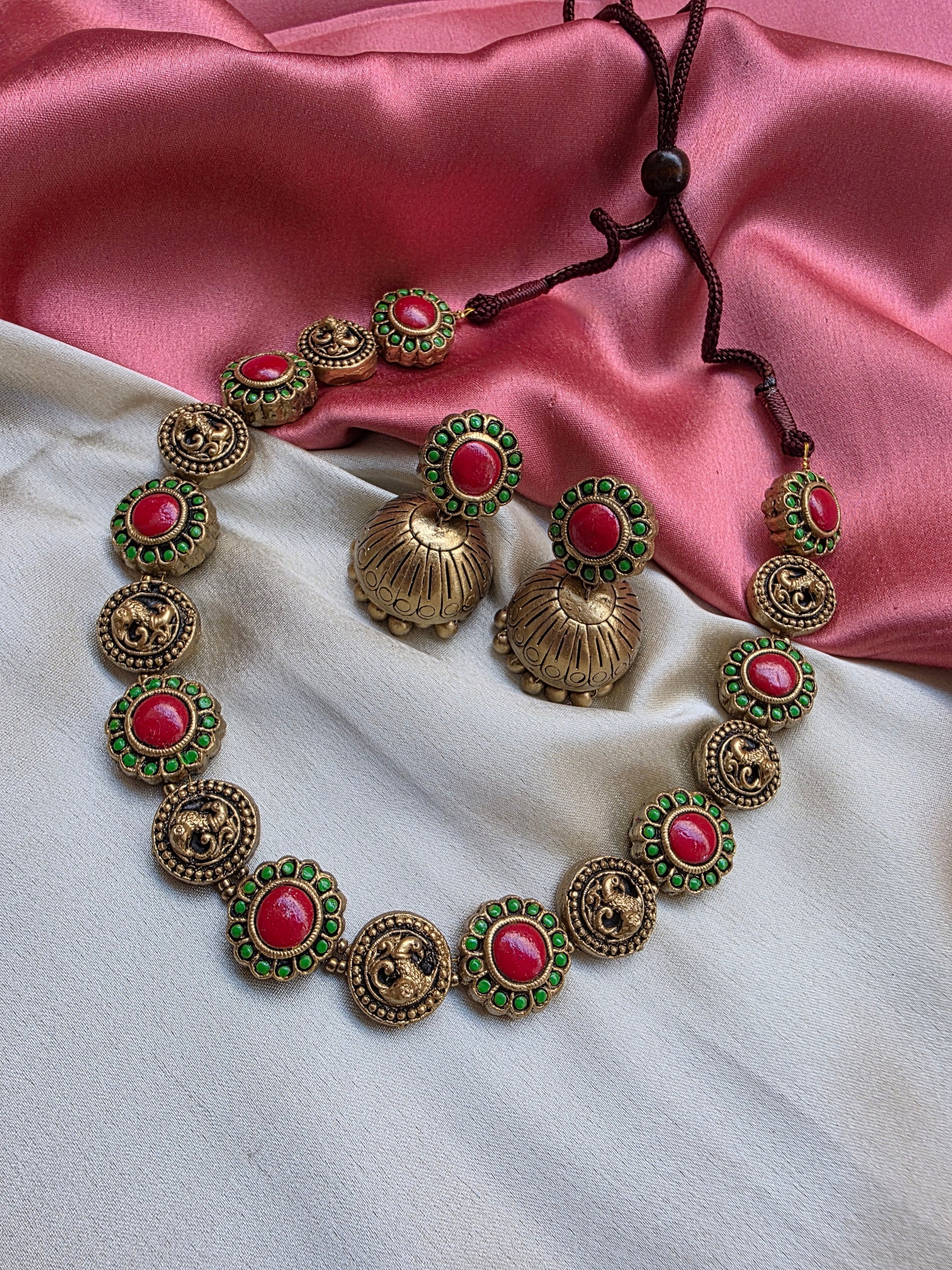 Floral Nalini Terracotta Jewellery