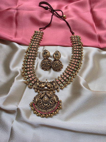 Grandeur Peacock Haram Terracotta Jewellery