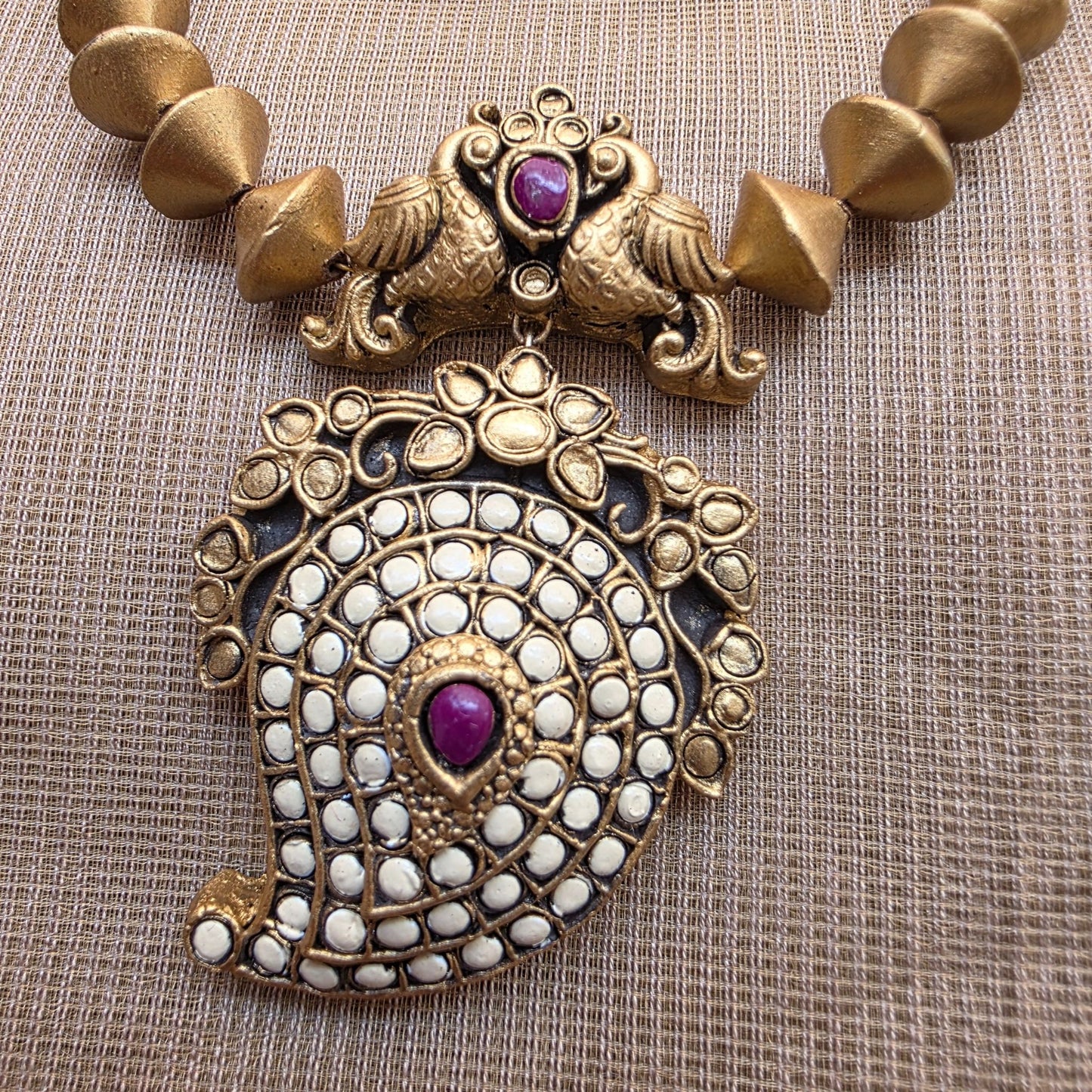 Kemp Mango Terracotta Jewellery White