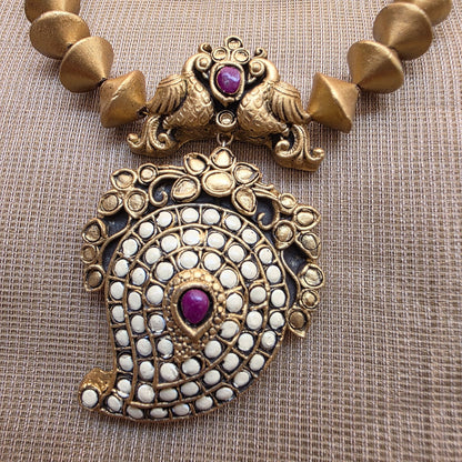 Kemp Mango Terracotta Jewellery White