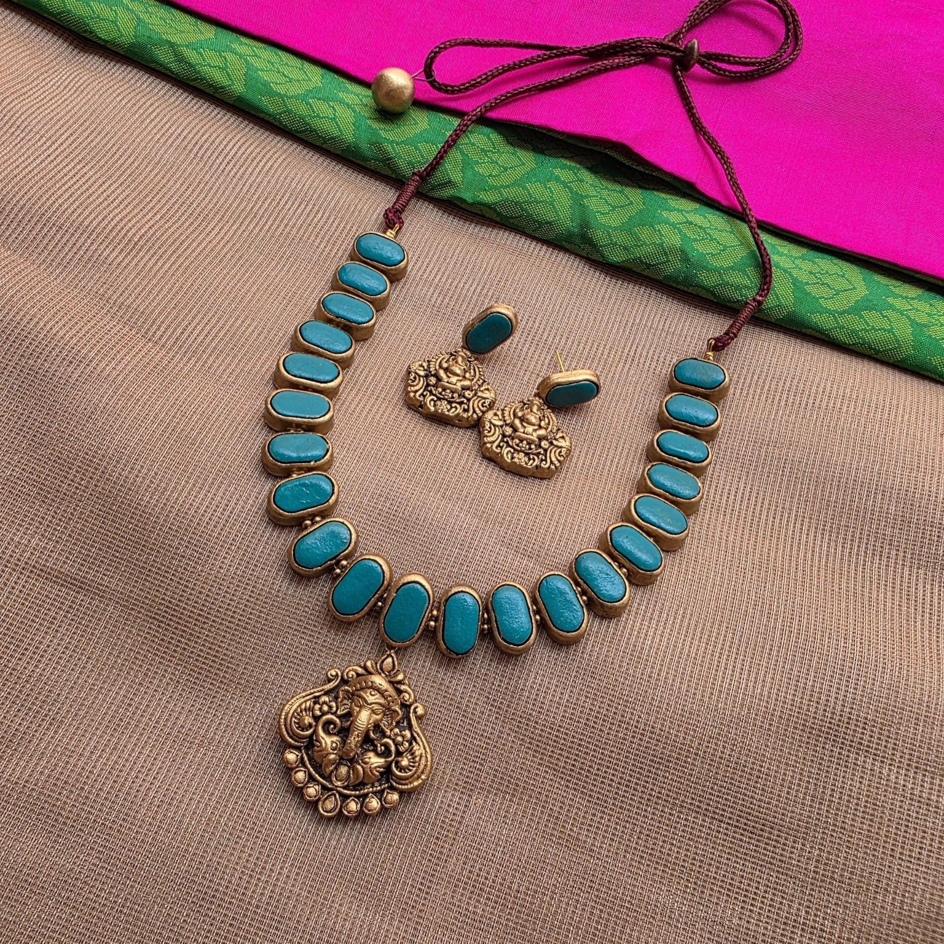 Kemp New Terracotta Jewellery Blue