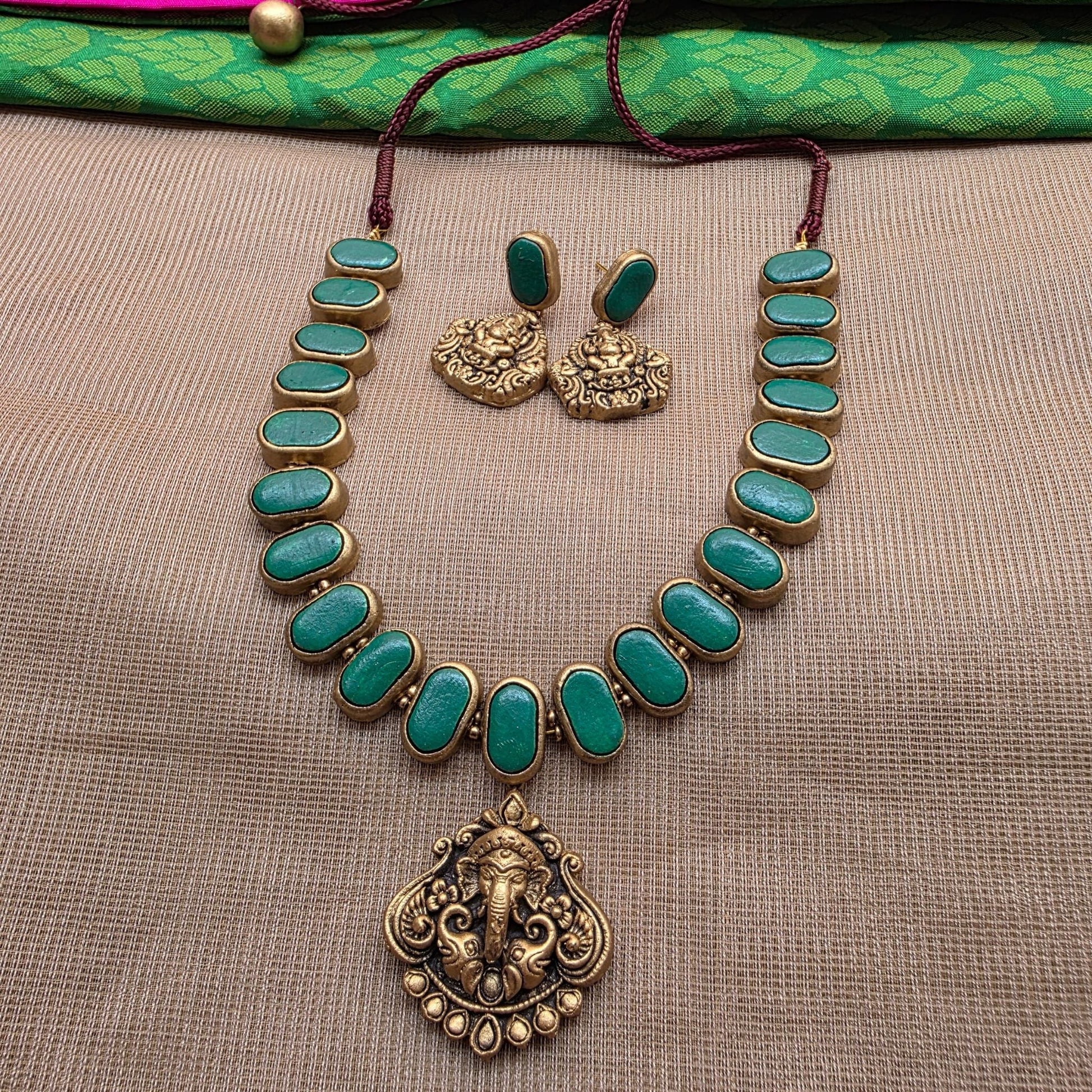 Kemp New Terracotta Jewellery Dark Green