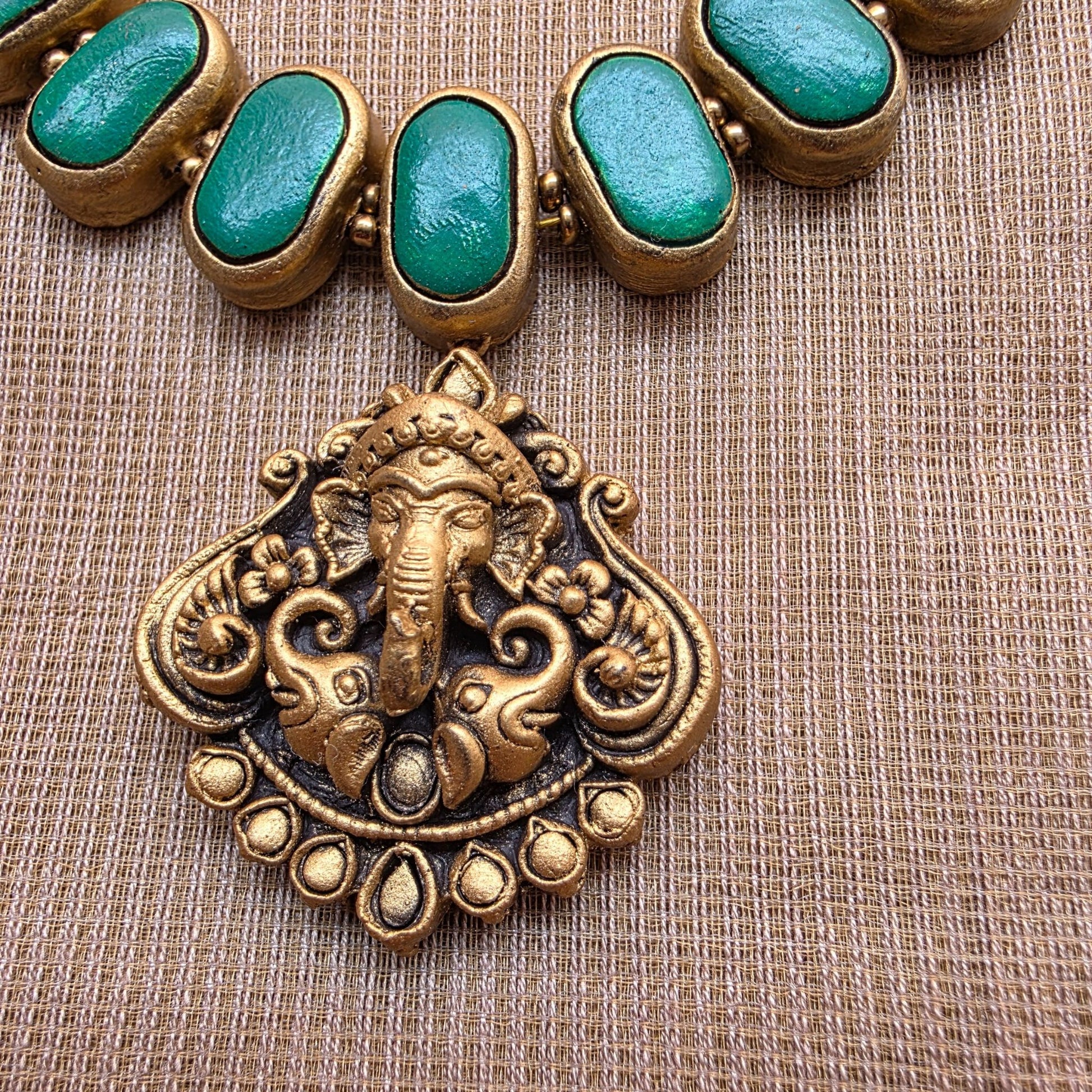 Kemp New Terracotta Jewellery Dark Green