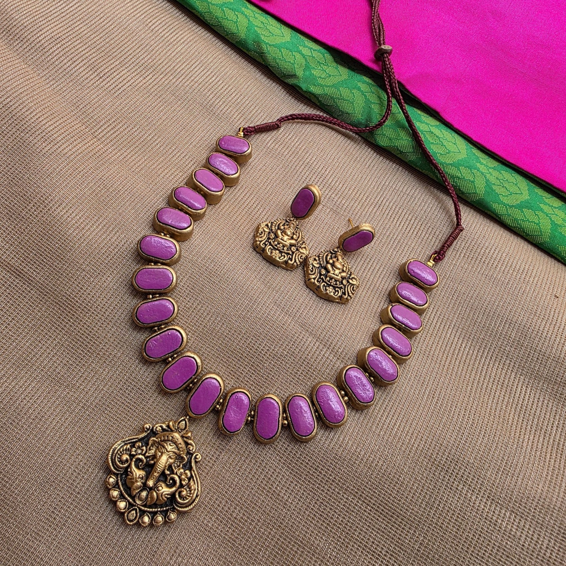 Kemp New Terracotta Jewellery Purple