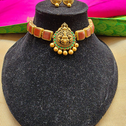 Lakshmi Choker Terracotta Jewellery Brown