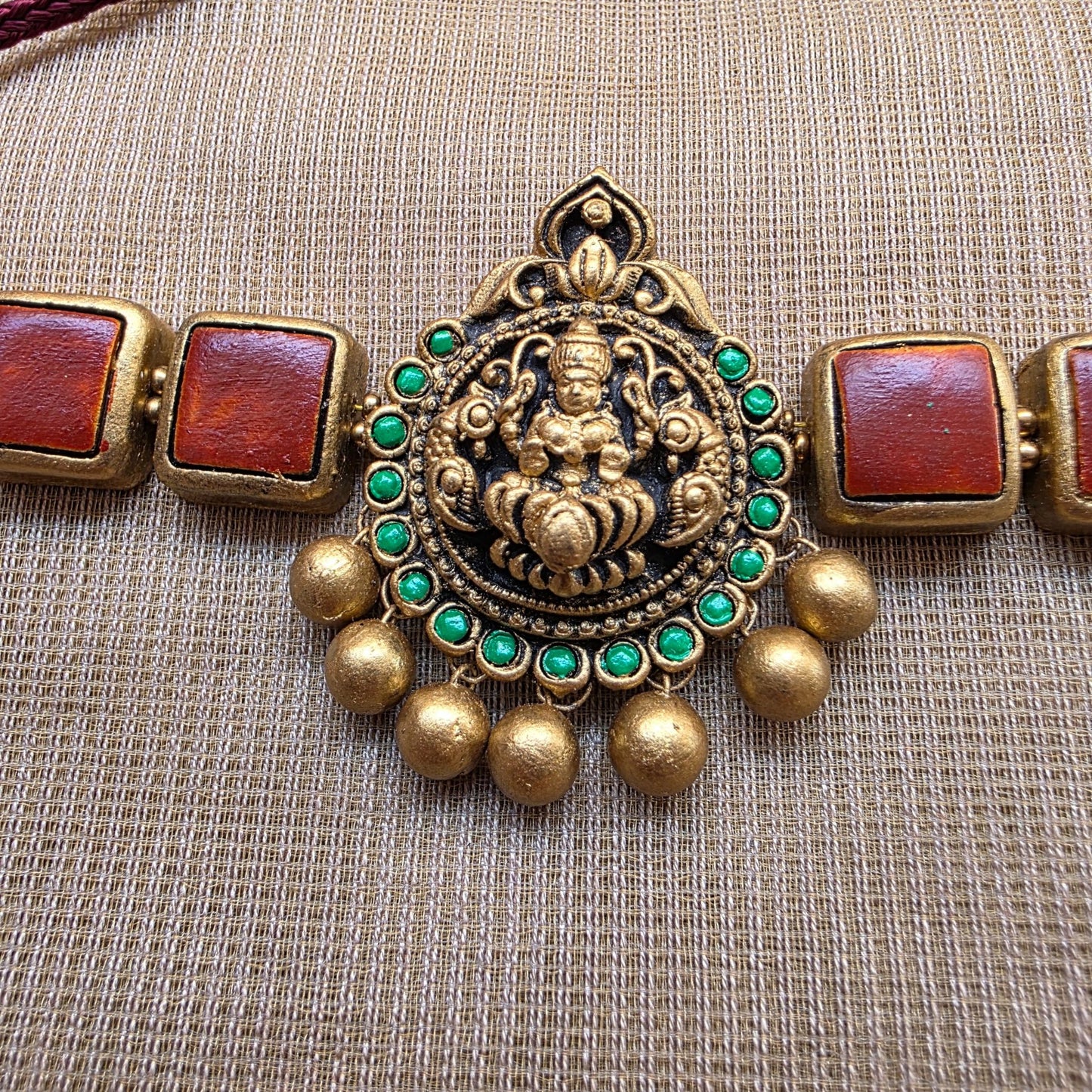 Lakshmi Choker Terracotta Jewellery Brown