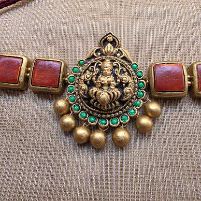 Lakshmi Choker Terracotta Jewellery Brown